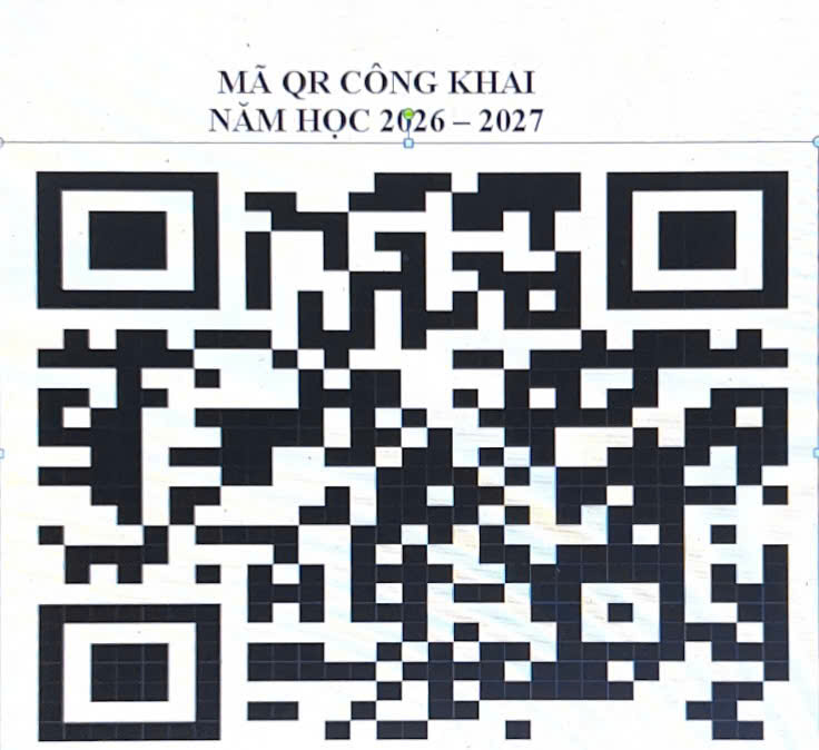 TRƯỜNG TH&amp;THCS YÊN VƯỢNG THÔNG BÁO MÃ QR CÔNG KHAI NĂM HỌC 2026-2027